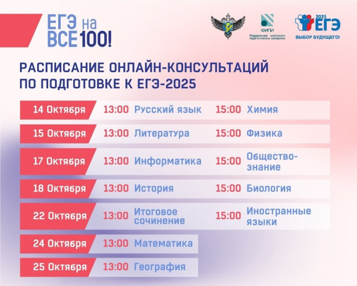онлайн-консультации «На все 100».