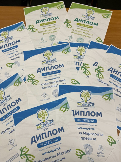 Итоги экодиктанта.